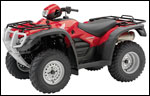 Red Honda Foreman ATV