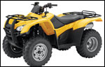 Honda TRX420 ATV Yellow