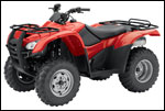 Red Honda Rancher ES Utility ATV