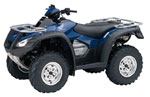 Blue Honda Rincon 4x4 Utility ATV