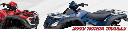 2009 Honda Utility ATV Models - Rancher, Rincon, Foreman, Recon
