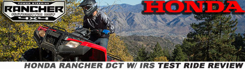 2015 Honda Rancher DCT w/ IRS Review