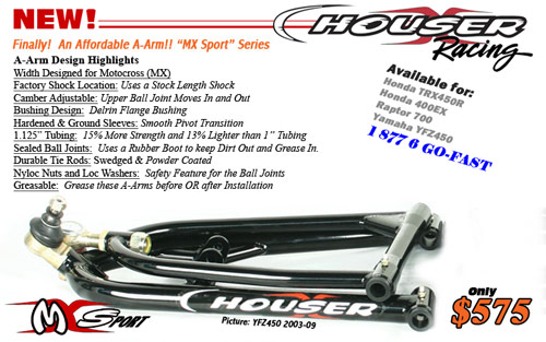 Houser Racing MX Sport a-arms