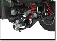 Kawasaki's Brute Force 750 4x4i ATV rear IRS.