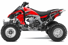 Red Kawasaki KFX 450R ATV