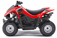 Red Kawasaki KFX50 Mini ATV