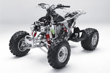 No Plastic KFX450R ATV