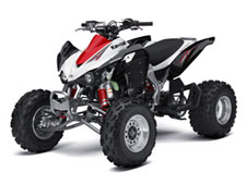 Red White Kawasaki KFX 450R ATV