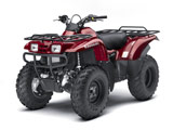 Red 2009 Prairie 360 4x4 ATV