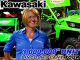 Kawasaki Unveils Teryx 750 as 3 Millionth Unit Produced in Lincoln

