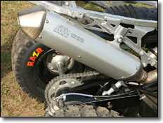 2008 KTM 525XC & 450XC ATV aluminum exhaust csnister