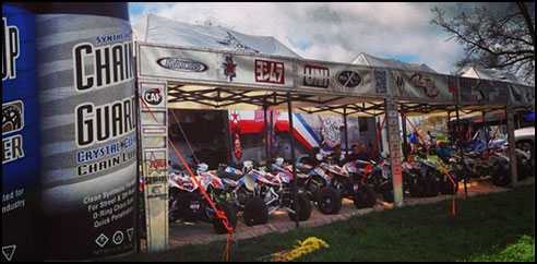 2013 Media Allstars ATV Motocross ATV Race Team Pits