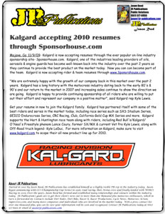 Kalgard Oils 2010 Resume Information