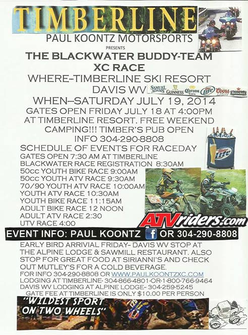 Blackwater Team Race Flyer