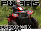 2011 Polaris Sportsman 400 HO Utility ATV Test Ride Review