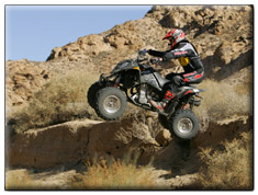 2007 Polaris Outlaw 525 ATV IRS jump