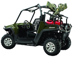 Polaris Ranger Rzr equipped with various accessories for the cruiser and hunter