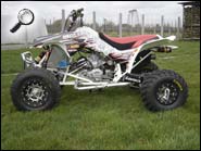 White Laeger Honda 250r ATV