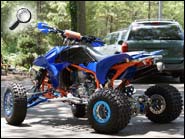 TRX450R ATV Orange Blue