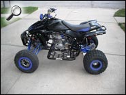  Blue TRX450R ATV
