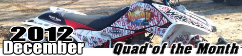 Quad of the Month - January 2013 - Joe Rodaligo's Honda 450R ATV Sport ATV
