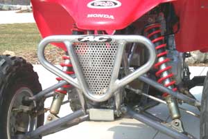 bumper mounting details on a Honda 400EX
