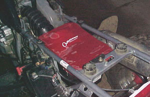 top view of the airbox cover intalled on a 400EX
