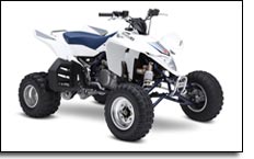White QuadRacer LTR450 ATV 