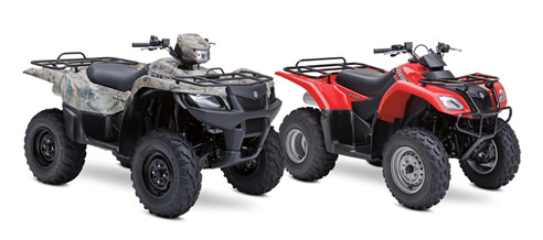 2012 KingQuad 750AXi Power Steering & Ozark 250 Utlity Sport ATVs