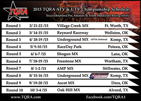 TQRA Racing Series Schedule