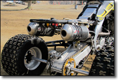 US Highland 450 ATV Dual Sil Engine Exhausts
