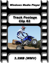 2006 Yamaha YFZ450 track footage clip #2