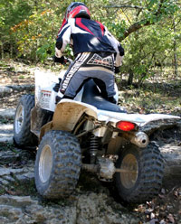 2006 Yamaha wolverine 450 on-command 4x4 ATV fender mounted four position shifter