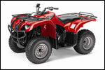 2007 Red Yamaha Big Bear 250 ATV
