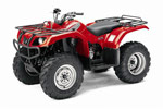 Red 2007 Grizzly 350 Auto. 4x4 ATV