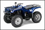Blue 2007 Yamaha Grizzly 350 Automatic ATV