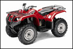 Red 2007 Yamaha Grizzly 350 IRS Auto. 4x4 ATV