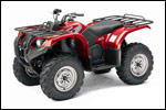 Red 2007 Yamaha Grizzly 450 Auto. 4x4 ATV 