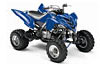 Blue Yamaha Raptor 700R ATV