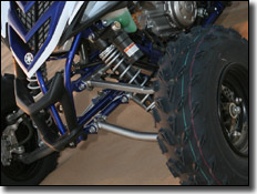 2007 Yamaha YFZ450 & Raptor 700 Special Edition piggy back front shocks with high and low speed adjustment