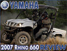 2007 Yamaha Rhino 660 UTV / SideXSide Vehicle Review