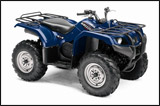 Blue 2008 Grizzly 350 IRS Auto. 4x4 Utility ATV 