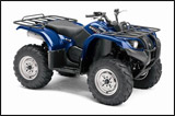 Blue 2008 Yamaha Grizzly 400 Auto. 4x4 Utility ATV 