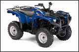 Blue 2008 Yamaha Grizzly 700 FI 4x4 Utility ATV 