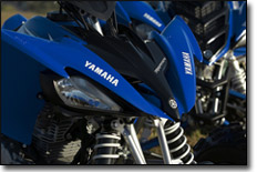 Yamaha Raptor 250 Blue Fenders Detail