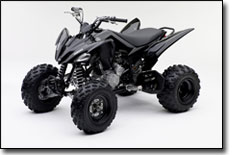 Black Special Edition Yamaha Raptor 250 Sport ATV 