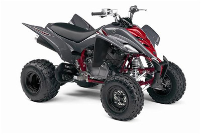 2008 Yamaha Raptor 700R ATV Red Gray