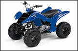Blue 2008 Yamaha Raptor 80 Mini ATV