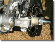 2008 Yamaha Raptor 250 ATV hydraulic rear disk brake 