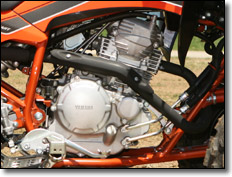 Yamaha Raptor 250 engine originated in the "Tricker" motorcycle